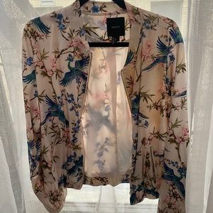 Floral bomber jacket